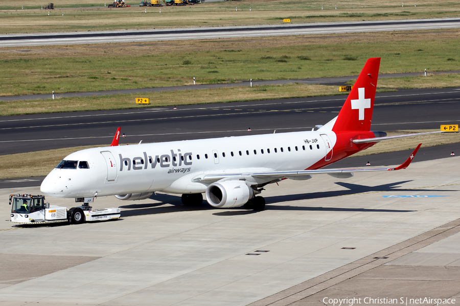 Helvetic Airways Embraer ERJ-190LR (ERJ-190-100LR) (HB-JVP) | Photo 123836