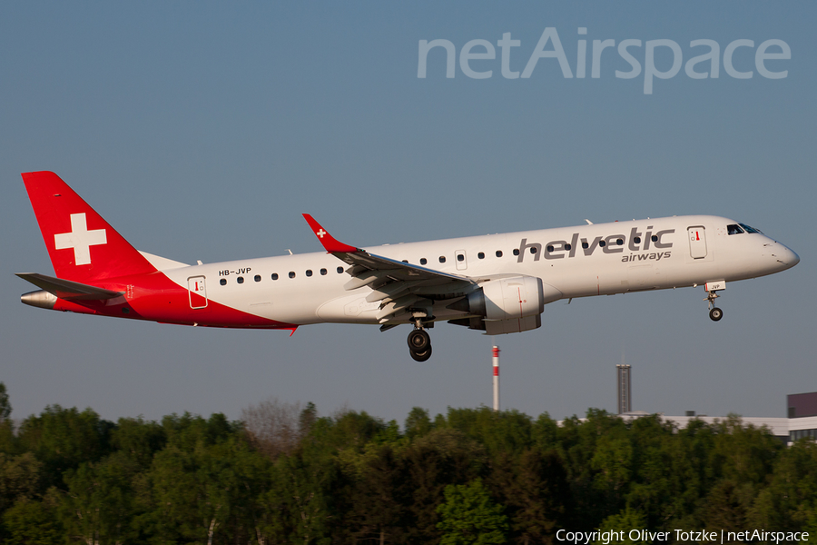 Helvetic Airways Embraer ERJ-190LR (ERJ-190-100LR) (HB-JVP) | Photo 107656