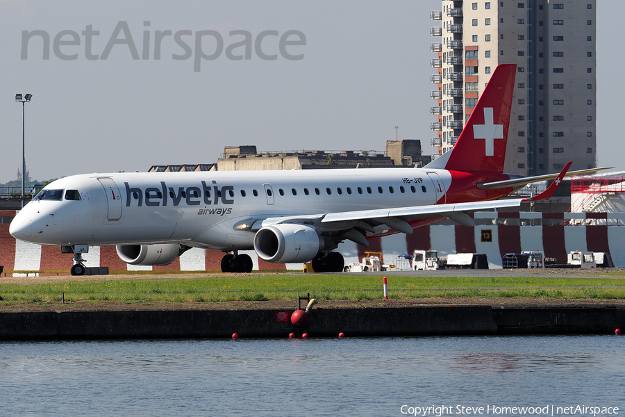 Helvetic Airways Embraer ERJ-190LR (ERJ-190-100LR) (HB-JVP) | Photo 174969