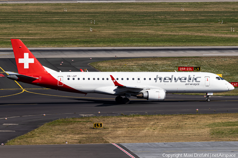 Helvetic Airways Embraer ERJ-190LR (ERJ-190-100LR) (HB-JVP) | Photo 517950