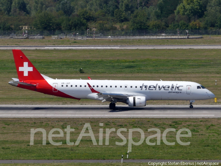 Helvetic Airways Embraer ERJ-190LR (ERJ-190-100LR) (HB-JVP) | Photo 520748