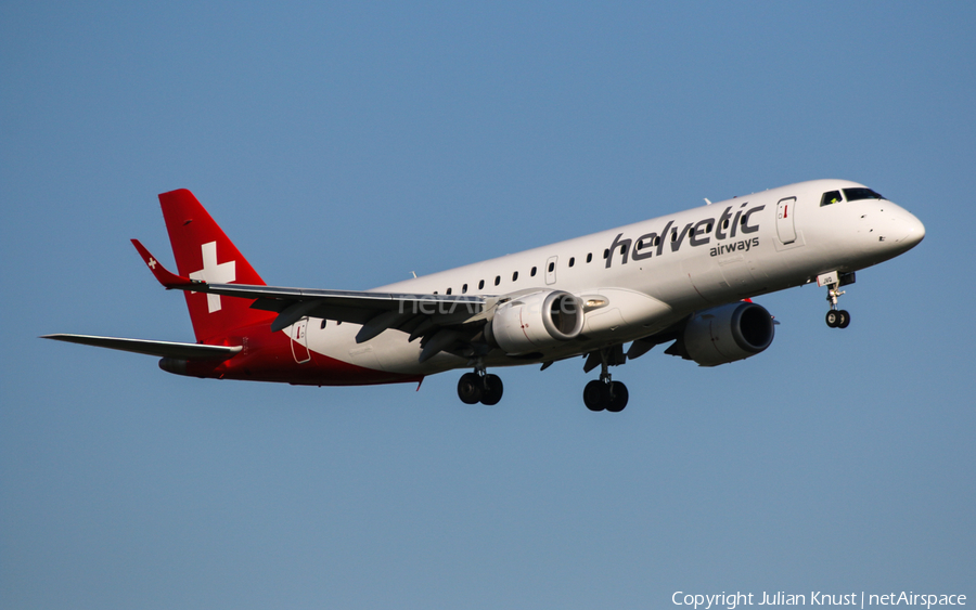 Helvetic Airways Embraer ERJ-190LR (ERJ-190-100LR) (HB-JVQ) | Photo 82906