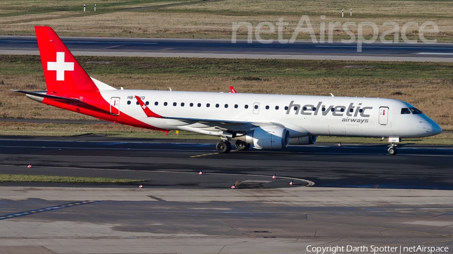 Helvetic Airways Embraer ERJ-190LR (ERJ-190-100LR) (HB-JVQ) | Photo 181327