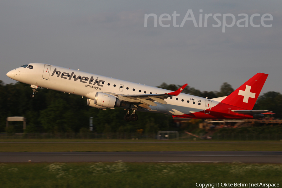Helvetic Airways Embraer ERJ-190LR (ERJ-190-100LR) (HB-JVQ) | Photo 164568