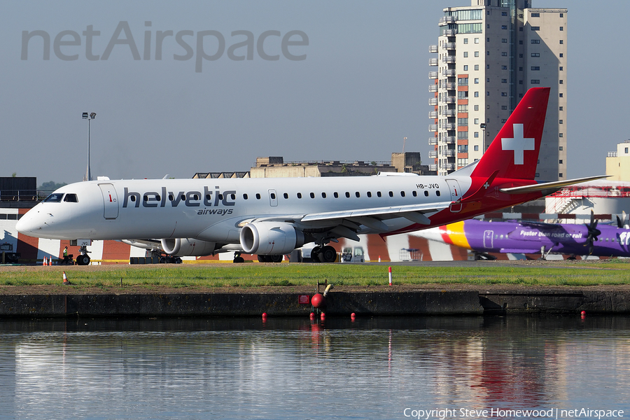 Helvetic Airways Embraer ERJ-190LR (ERJ-190-100LR) (HB-JVQ) | Photo 174970