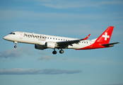 Helvetic Airways Embraer ERJ-190LR (ERJ-190-100LR) (HB-JVQ) at  Oslo - Gardermoen, Norway