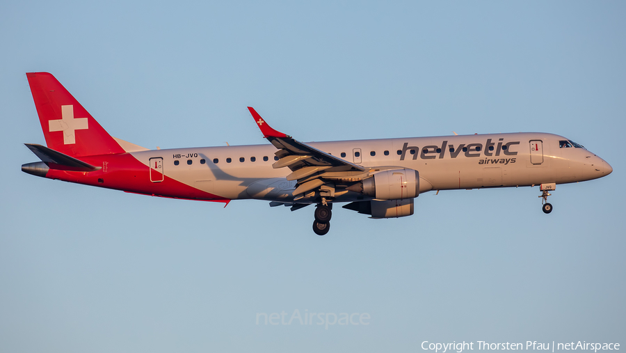 Helvetic Airways Embraer ERJ-190LR (ERJ-190-100LR) (HB-JVQ) | Photo 449406