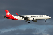 Helvetic Airways Embraer ERJ-190LR (ERJ-190-100LR) (HB-JVR) at  Madrid - Barajas, Spain