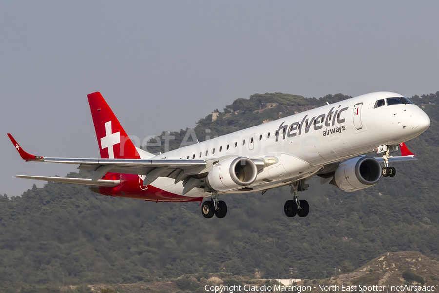 Helvetic Airways Embraer ERJ-190LR (ERJ-190-100LR) (HB-JVR) | Photo 97369