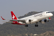 Helvetic Airways Embraer ERJ-190LR (ERJ-190-100LR) (HB-JVR) at  Rhodes, Greece