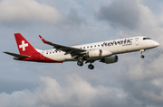 Helvetic Airways Embraer ERJ-190LR (ERJ-190-100LR) (HB-JVV) at  Hamburg - Fuhlsbuettel (Helmut Schmidt), Germany