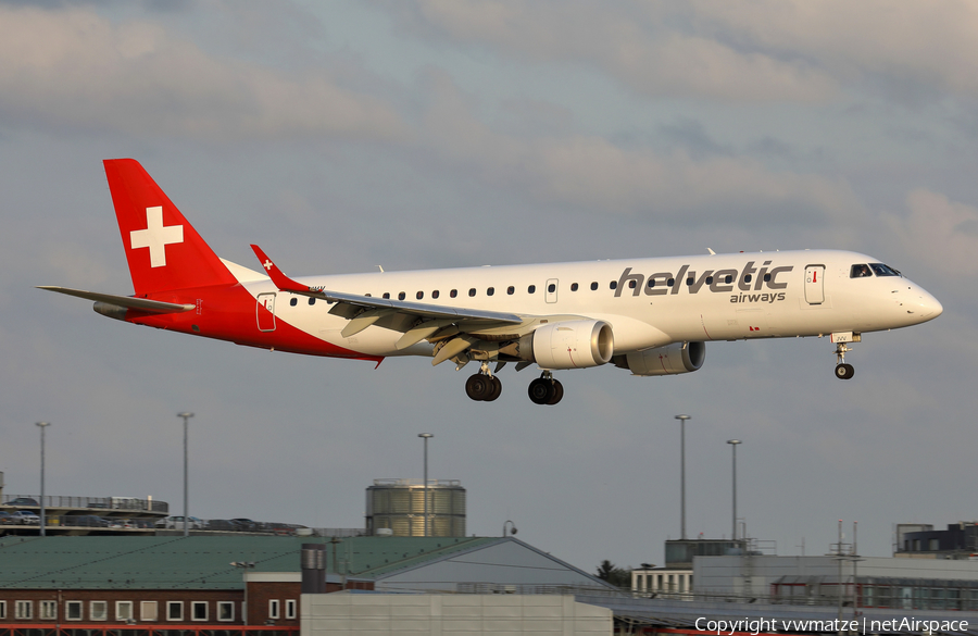 Helvetic Airways Embraer ERJ-190LR (ERJ-190-100LR) (HB-JVV) | Photo 393277