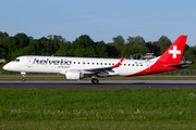 Helvetic Airways Embraer ERJ-190LR (ERJ-190-100LR) (HB-JVX) at  Hamburg - Fuhlsbuettel (Helmut Schmidt), Germany