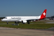 Helvetic Airways Embraer ERJ-190LR (ERJ-190-100LR) (HB-JVX) at  Hamburg - Fuhlsbuettel (Helmut Schmidt), Germany