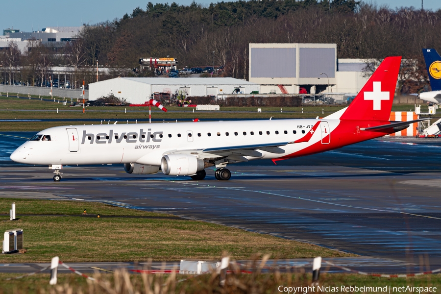 Helvetic Airways Embraer ERJ-190LR (ERJ-190-100LR) (HB-JVX) | Photo 660028