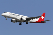 Helvetic Airways Embraer ERJ-190LR (ERJ-190-100LR) (HB-JVY) at  Warsaw - Frederic Chopin International, Poland