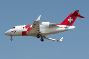 REGA - Swiss Air Rescue Bombardier CL-600-2B16 Challenger 650 (HB-JWA) at  Barcelona - El Prat, Spain