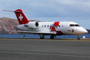 REGA - Swiss Air Rescue Bombardier CL-600-2B16 Challenger 650 (HB-JWA) at  Gran Canaria, Spain