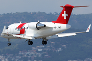 REGA - Swiss Air Rescue Bombardier CL-600-2B16 Challenger 650 (HB-JWC) at  Barcelona - El Prat, Spain