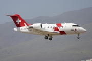 REGA - Swiss Air Rescue Bombardier CL-600-2B16 Challenger 650 (HB-JWC) at  Gran Canaria, Spain