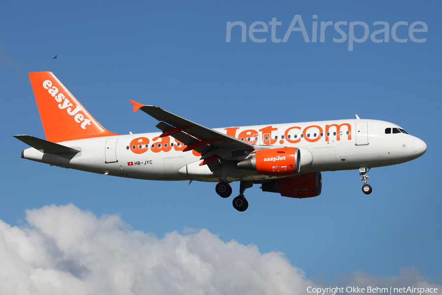 easyJet Switzerland Airbus A319-111 (HB-JYC) | Photo 86277