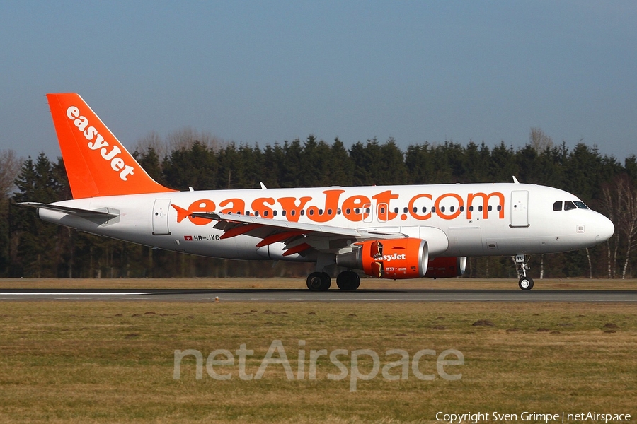 easyJet Switzerland Airbus A319-111 (HB-JYC) | Photo 42687