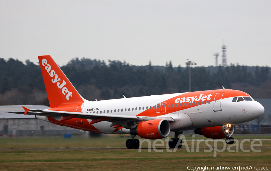 easyJet Switzerland Airbus A319-111 (HB-JYF) | Photo 286919