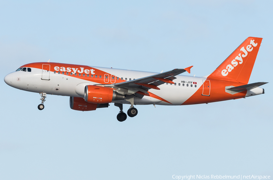 easyJet Switzerland Airbus A319-111 (HB-JYF) | Photo 300715