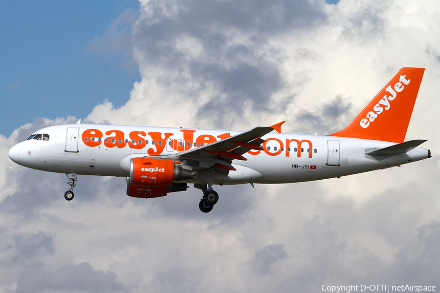 easyJet Switzerland Airbus A319-111 (HB-JYI) | Photo 518728