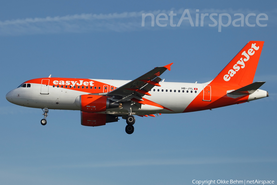 easyJet Switzerland Airbus A319-111 (HB-JYL) | Photo 206579