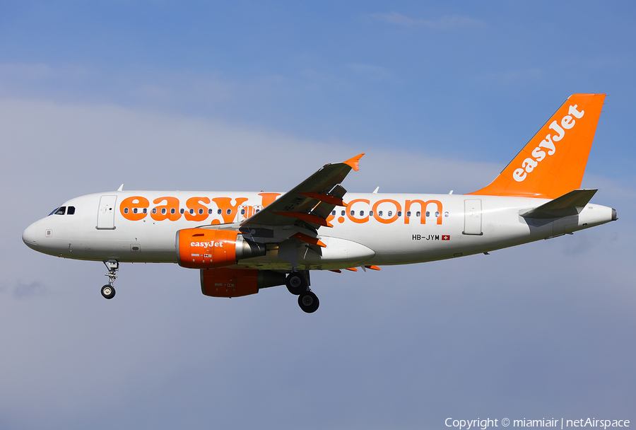 easyJet Switzerland Airbus A319-111 (HB-JYM) | Photo 150197