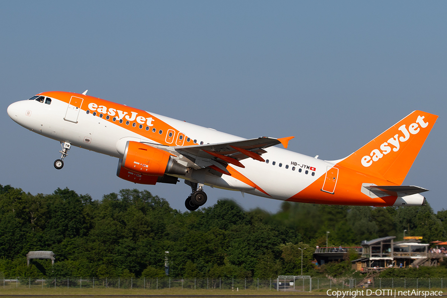 easyJet Switzerland Airbus A319-111 (HB-JYM) | Photo 245644
