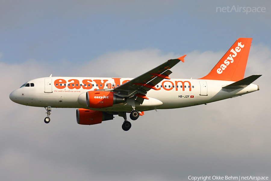 easyJet Switzerland Airbus A319-111 (HB-JZF) | Photo 49918