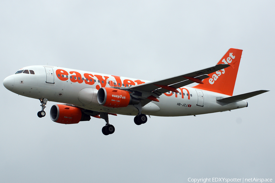 easyJet Switzerland Airbus A319-111 (HB-JZJ) | Photo 322145
