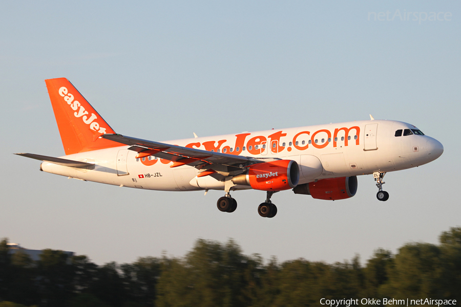 easyJet Switzerland Airbus A319-111 (HB-JZL) | Photo 42288