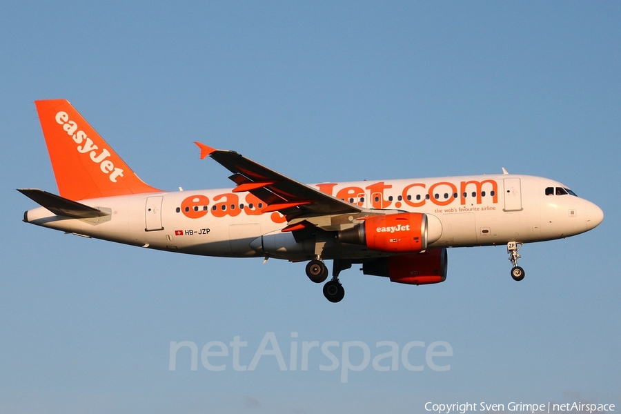 easyJet Switzerland Airbus A319-111 (HB-JZP) | Photo 19998