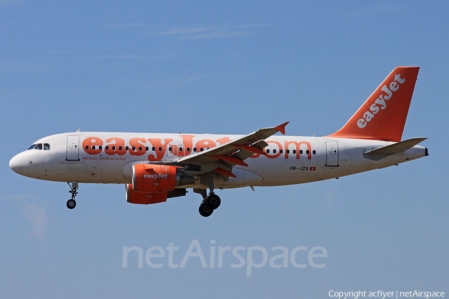 easyJet Switzerland Airbus A319-111 (HB-JZQ) | Photo 232744