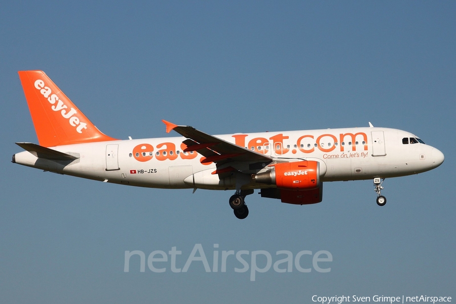 easyJet Switzerland Airbus A319-111 (HB-JZS) | Photo 19164