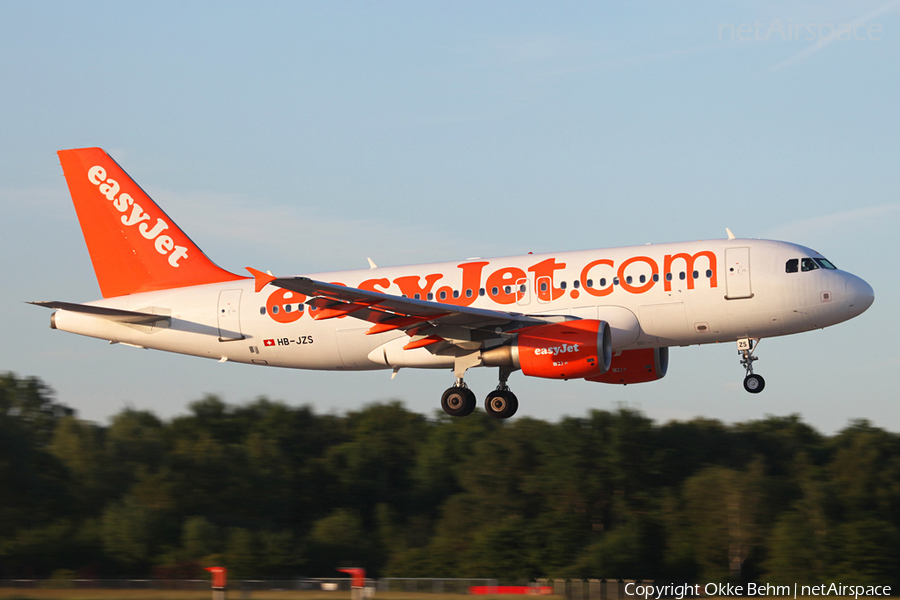 easyJet Switzerland Airbus A319-111 (HB-JZS) | Photo 42290