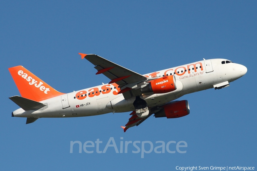 easyJet Switzerland Airbus A319-111 (HB-JZV) | Photo 27187