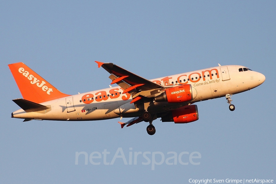 easyJet Switzerland Airbus A319-111 (HB-JZW) | Photo 28663