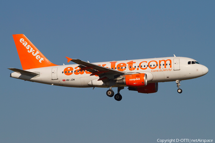 easyJet Switzerland Airbus A319-111 (HB-JZW) | Photo 371498