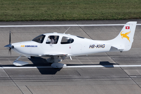 Air Corviglia Cirrus SR22 (HB-KHG) at  Zurich - Kloten, Switzerland