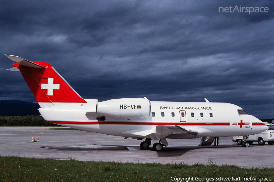 REGA - Swiss Air Rescue Canadair CL-600-1A11 Challenger 600S (HB-VFW) | Photo 333304