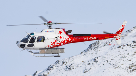 Air Glaciers Airbus Helicopters H125 (HB-ZAN) at  Samedan - St. Moritz, Switzerland