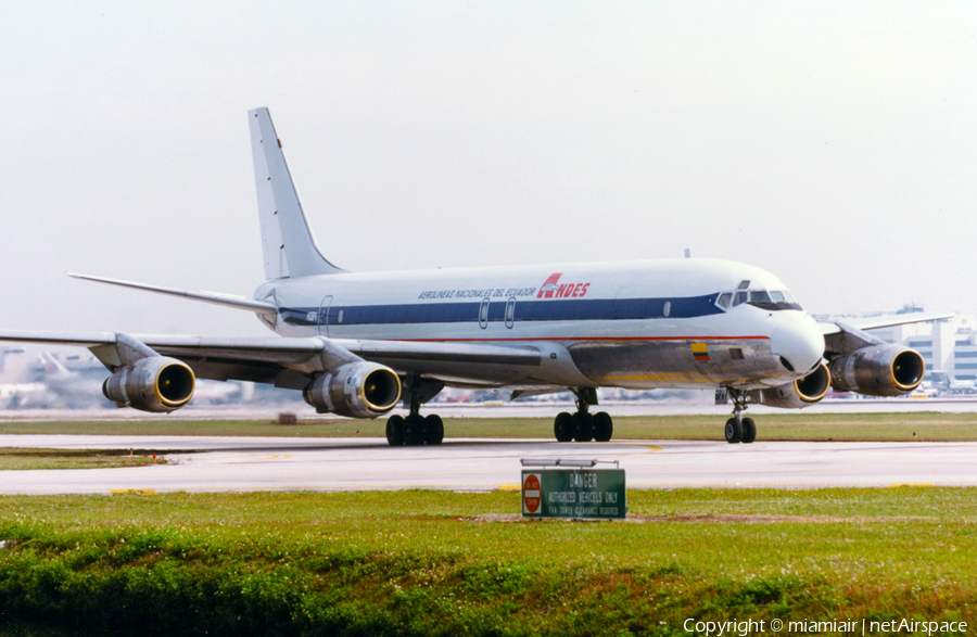 ANDES - Aerolineas Nacionales del Ecuador Douglas DC-8-53(F) (HC-BPV) | Photo 45093