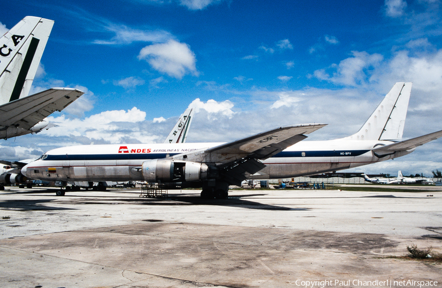 ANDES - Aerolineas Nacionales del Ecuador Douglas DC-8-53(F) (HC-BPV) | Photo 73237