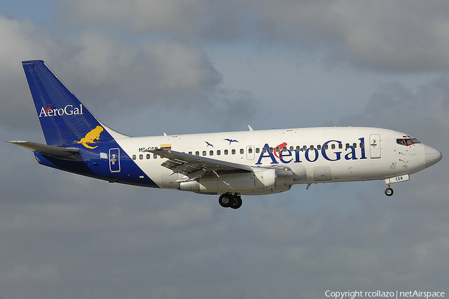 AeroGal - Aerolineas Galapagos Boeing 737-2Y5(Adv) (HC-CER) | Photo 63751
