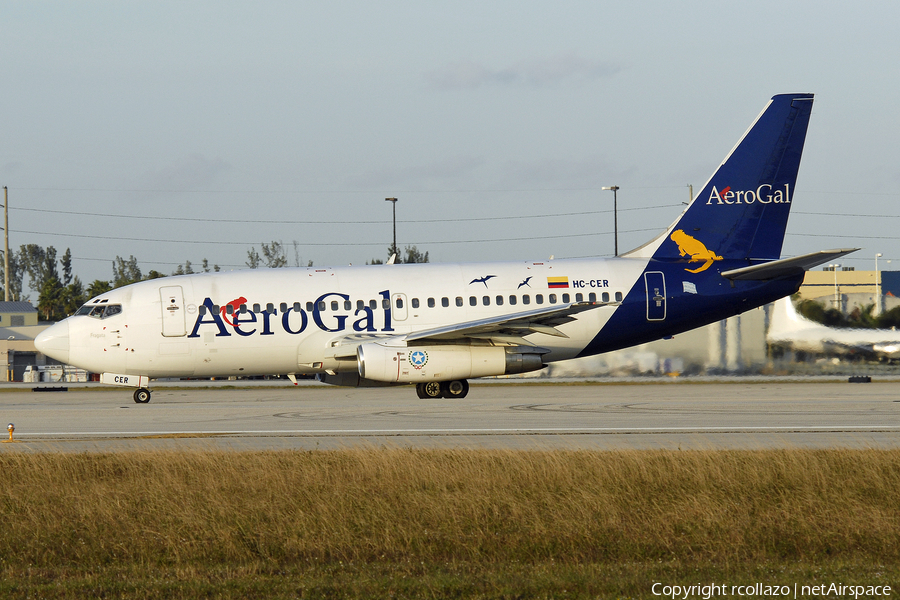 AeroGal - Aerolineas Galapagos Boeing 737-2Y5(Adv) (HC-CER) | Photo 9802