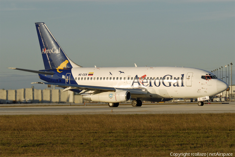 AeroGal - Aerolineas Galapagos Boeing 737-2Y5(Adv) (HC-CER) | Photo 9815